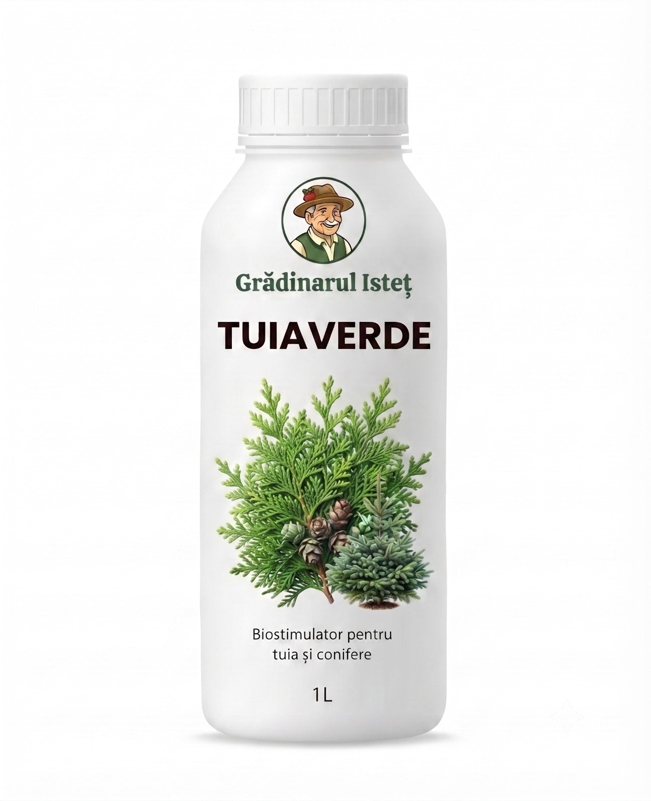 TUIAVERDE™ – Biostimulator pentru Tuia și Conifere (Brazi, Molizi) | 1L