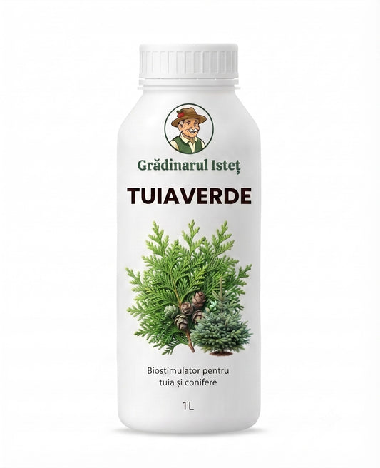 TUIAVERDE™ – Biostimulator pentru Tuia și Conifere (Brazi, Molizi) | 1L